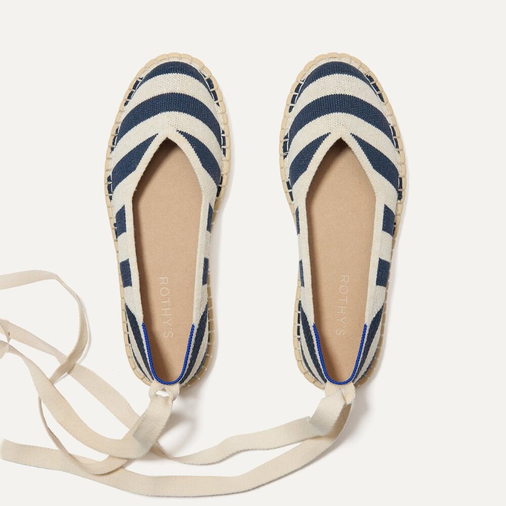 Rothy's sailor stripe espadrilles